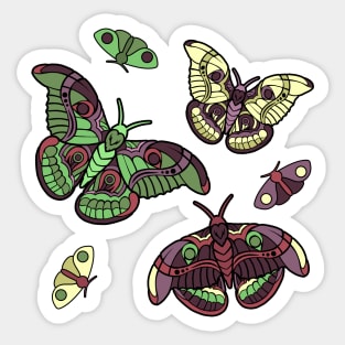 Moths Sticker